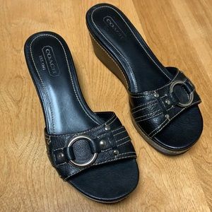 Coach wedge sandals